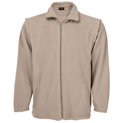 Lepogo Fleece Sweater with Zip-off Sleeves