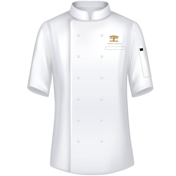 Lepogo Unisex Short Sleeve Chefs Utility Top