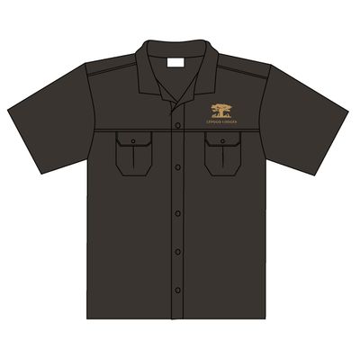 Lepogo Mens Short Sleeve Bush Shirt