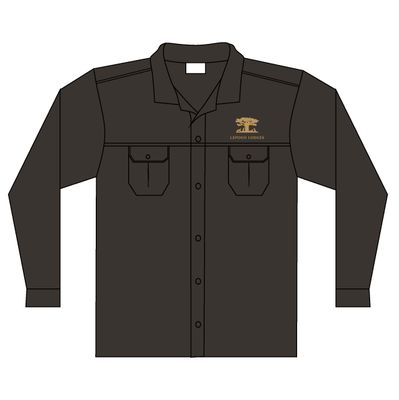 Lepogo Mens Long Sleeve Bush Shirt