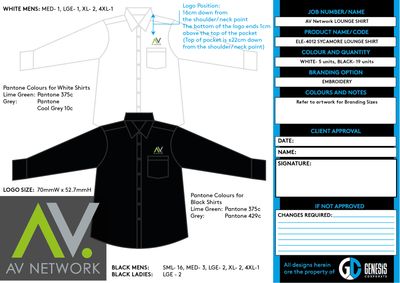 AV Network Lounge Shirt (Black)