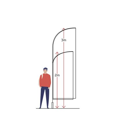VNL 3m Windcheater Banner FULL UNIT