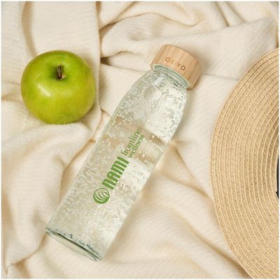 Indalo 500ml Wabi-Sabi Glass Water Bottle
