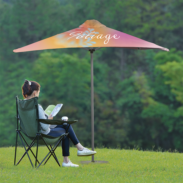Alumium 2.2m x 2.2m Umbrella (FULL Colour)
