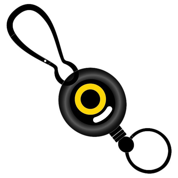 JUMO Swipe Retractable Badge Reel with Carabiner