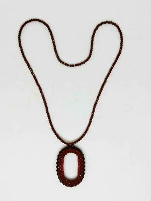 Gracious Garnet Statement Necklace