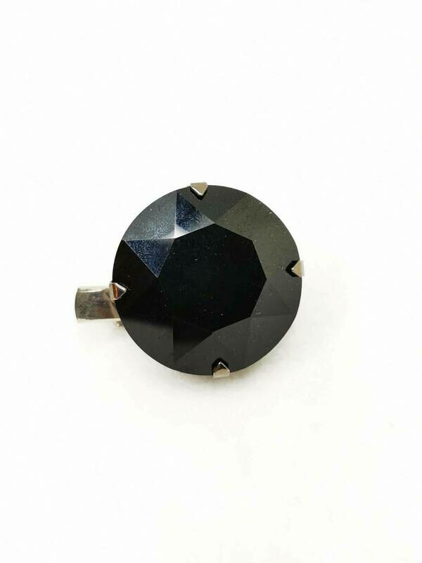 Smoky Zirconia Hair Clip