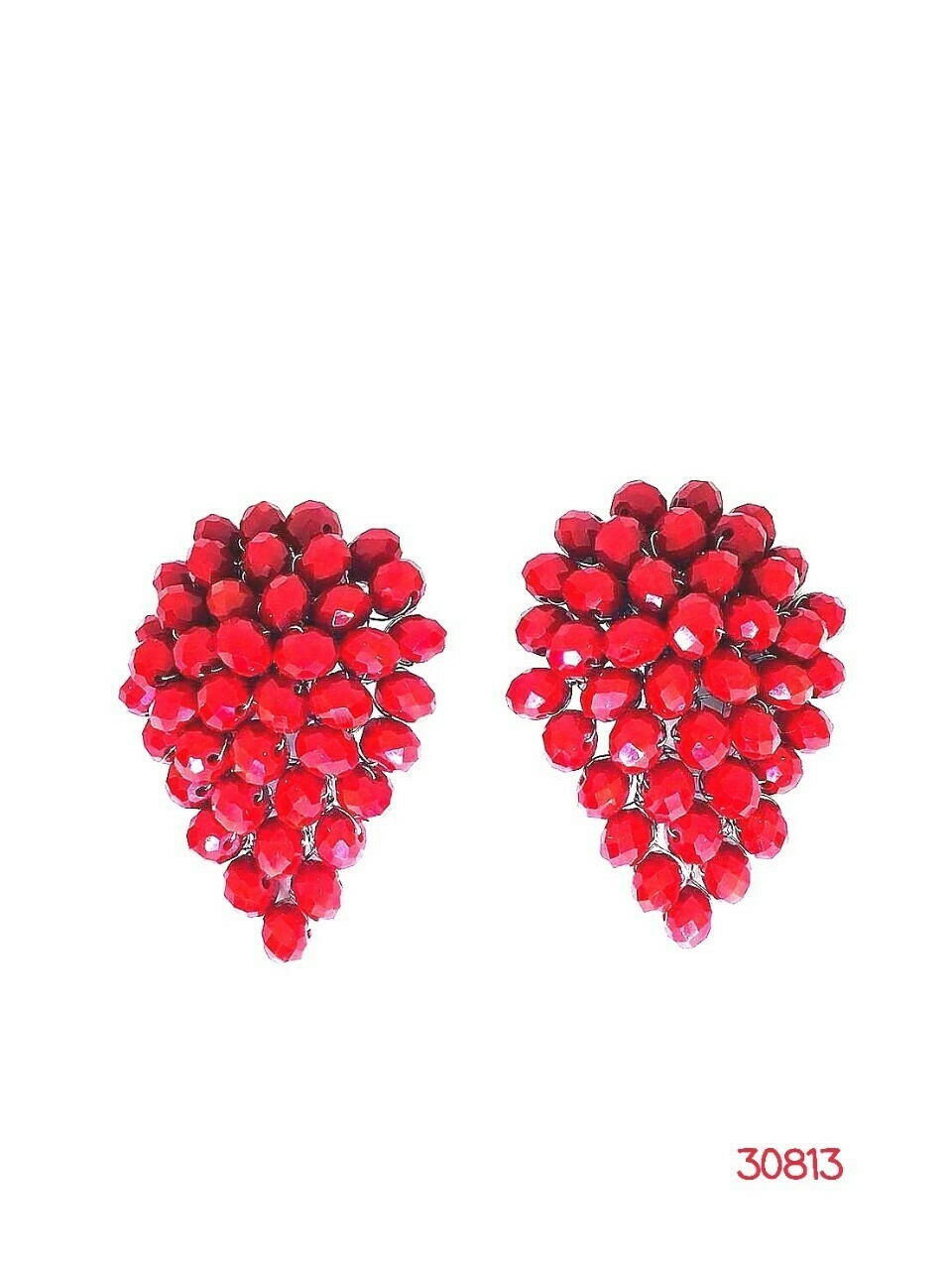 Strawberry Red Drop Earrings