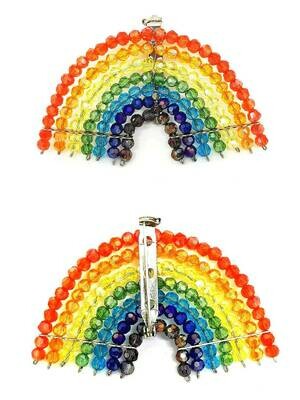 Rainbow Brooch In Support of Worldwide Health Workers !