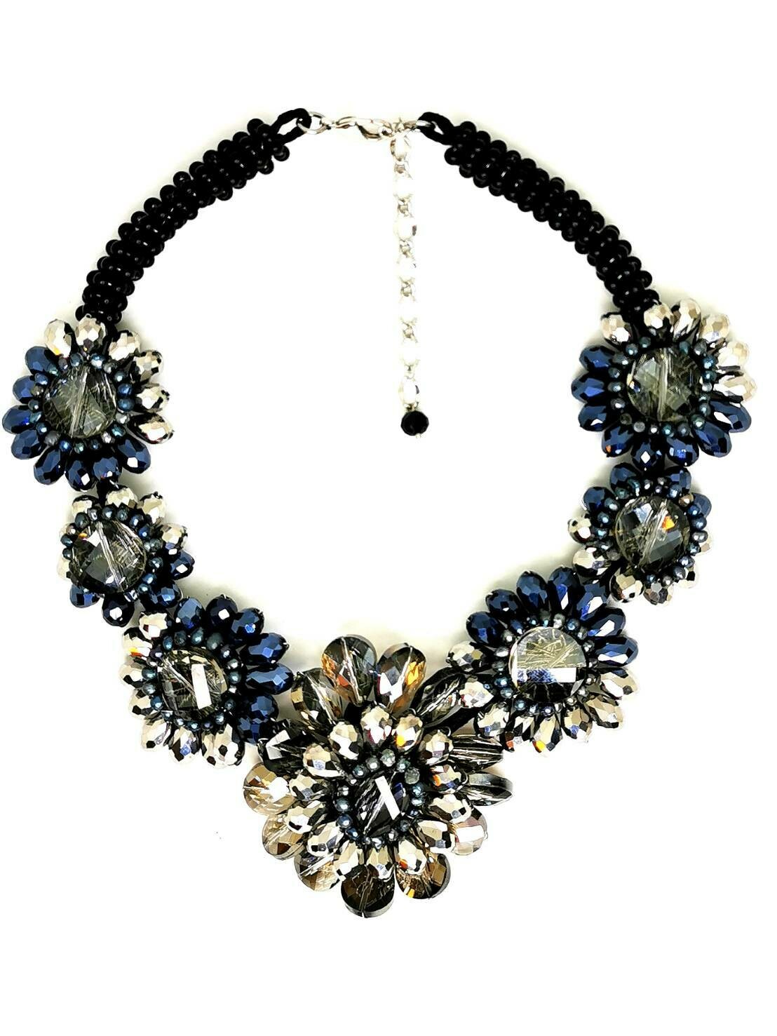 Floral Wreath Statement Necklace