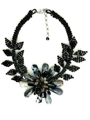 Floral Wreath Statement Necklace