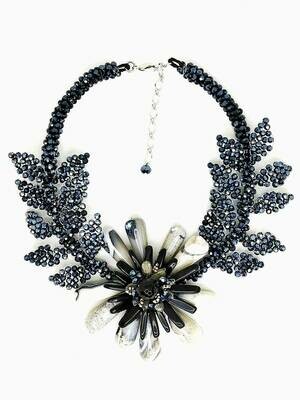 Floral Wreath Statement Necklace