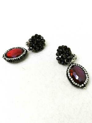 Gorgeous Garnet Teardrop Earrings
