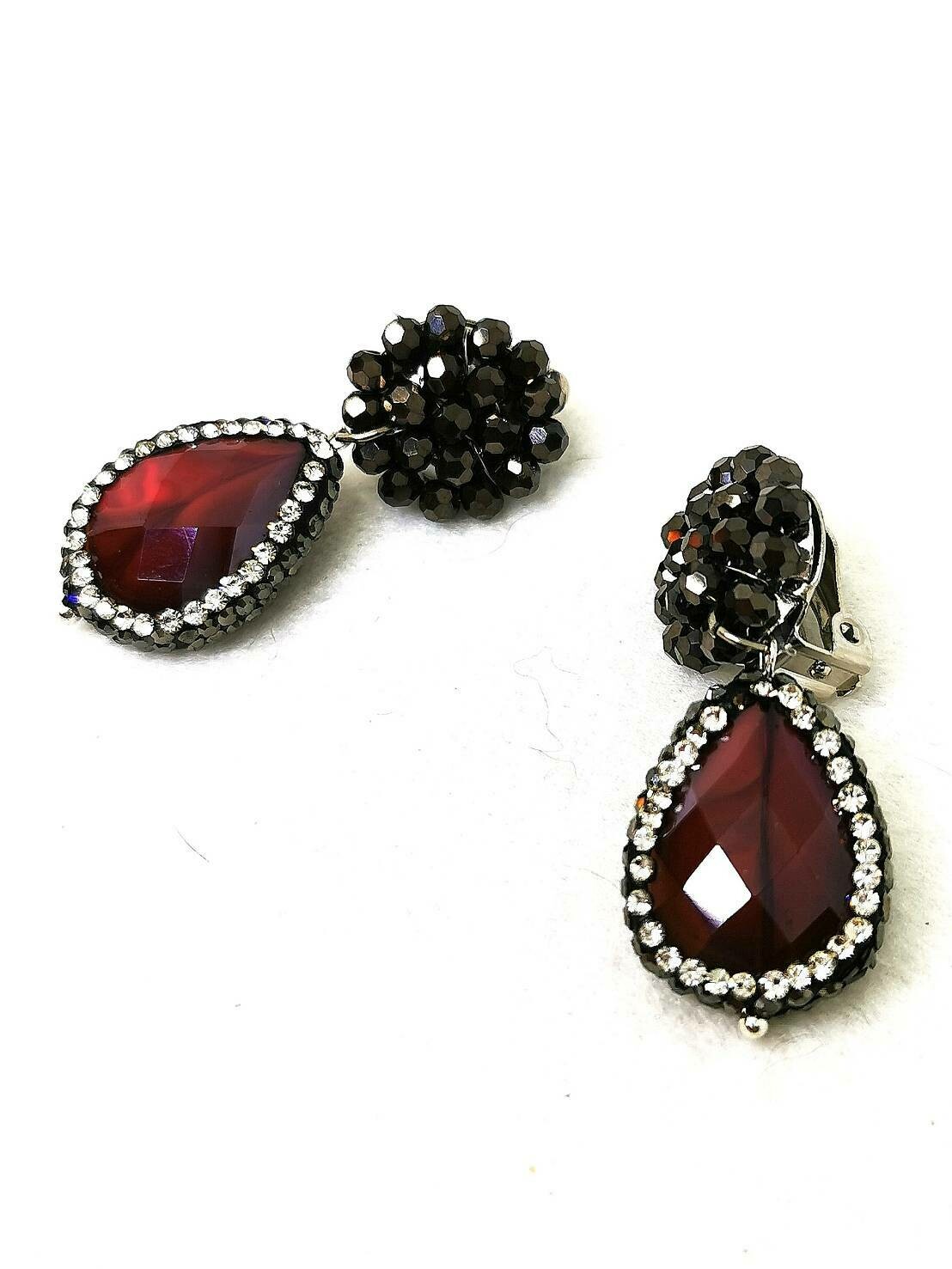 Ravishing Ruby Dangle Earrings