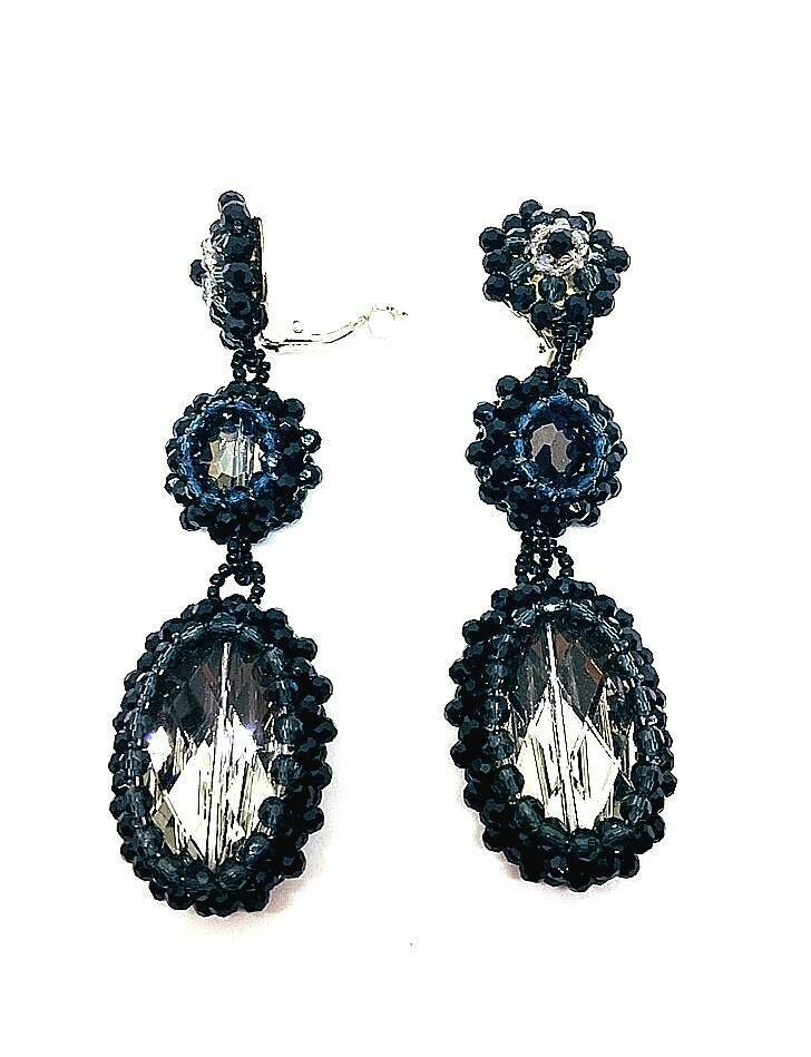 Sparkling Cloud Drop Earrings