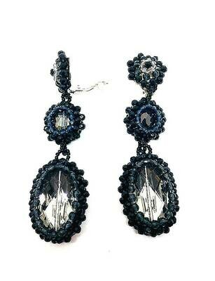 Sparkling Cloud Drop Earrings