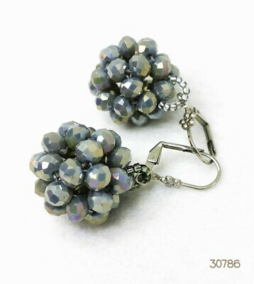 Silvery Sensation Drop Earrings