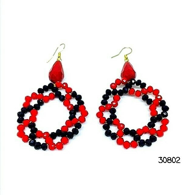 Ruby Rings Hoop Earrings