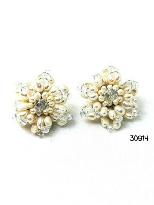 Freshwater Pearl Clip Earrings