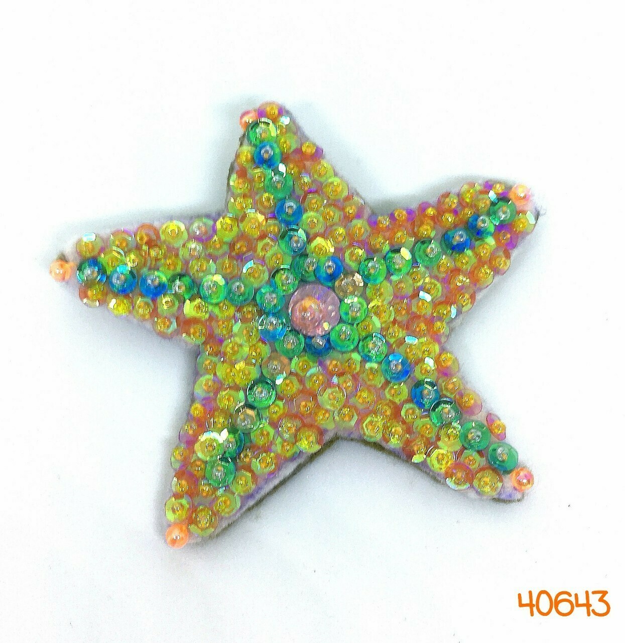 Sequin Starfish Brooch