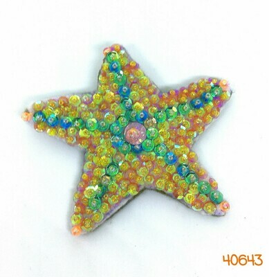Sequin Starfish Brooch