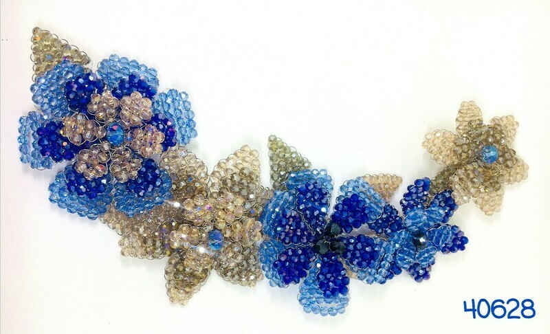 Crystal Floral Brooch