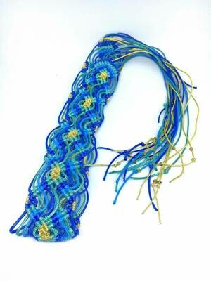 Cornflower Blue Braided Belt