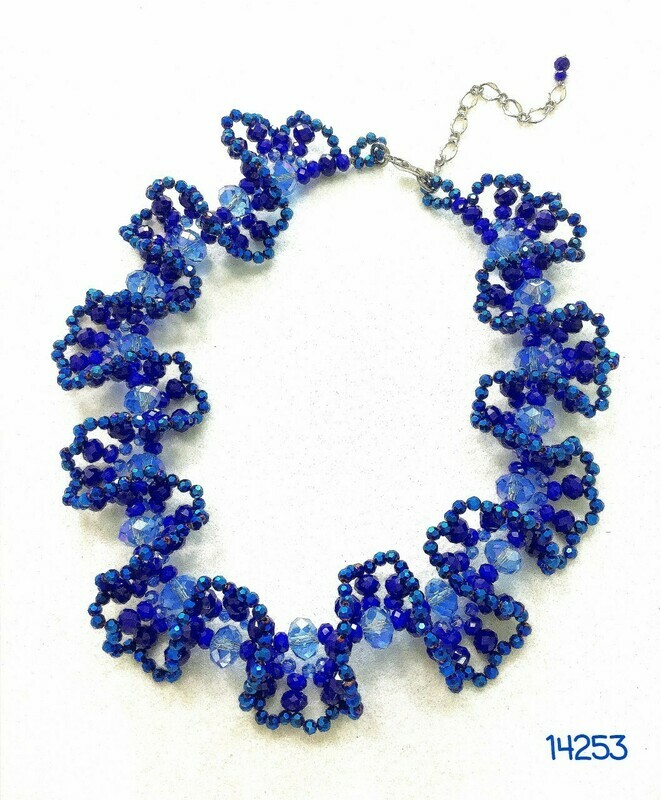 Brilliant Blue Crystal Necklace