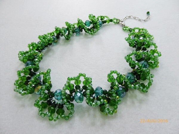 Brilliant Blue Crystal Necklace