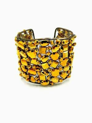 Golden Glamour Cuff Bracelet