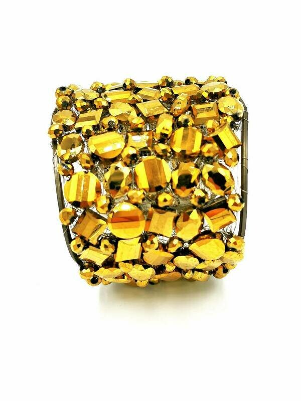 Golden Glamour Cuff Bracelet
