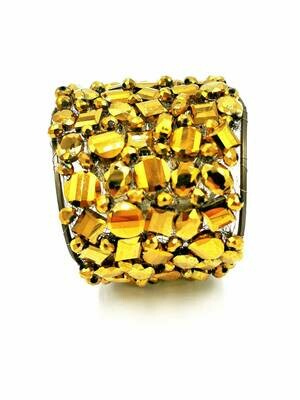 Golden Glamour Cuff Bracelet