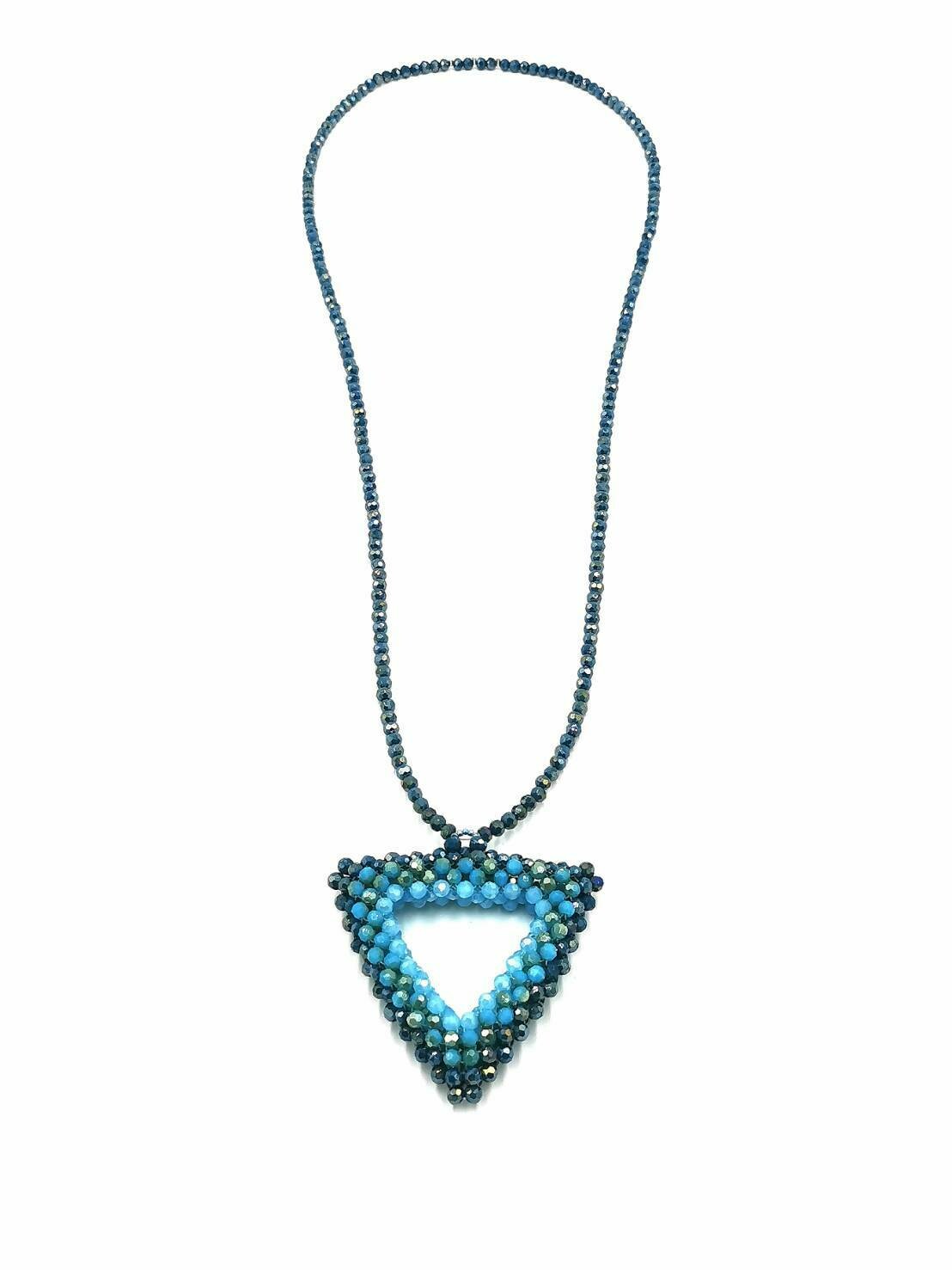 Beachcomber Blue Crystal Necklace