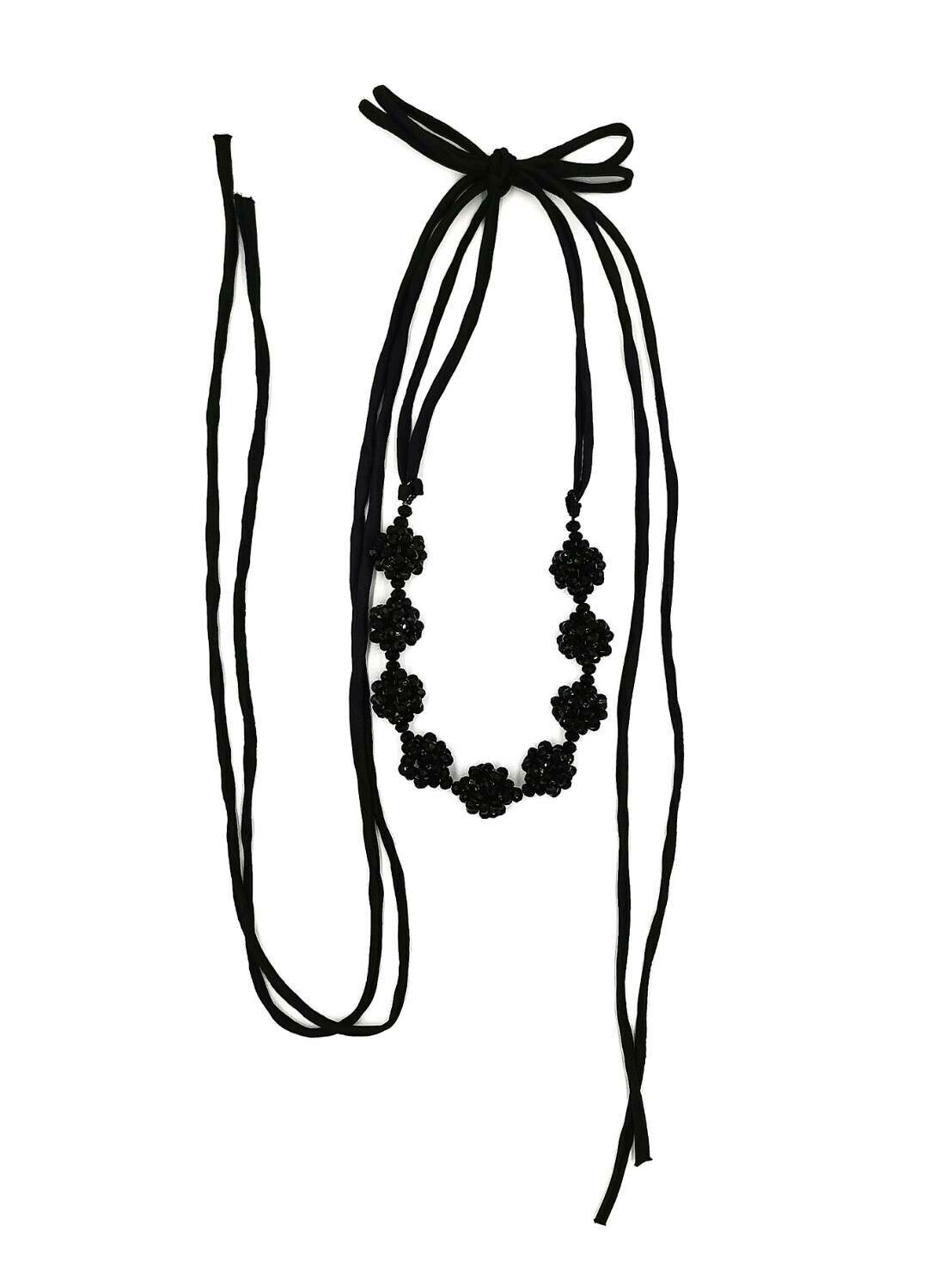 Ribbon Rhapsody Crystal Necklace