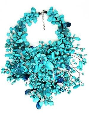 Turquoise Tango Statement Necklace