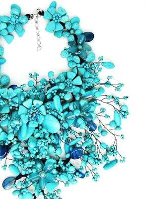 Turquoise Tango Statement Necklace