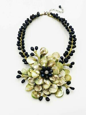 Lyrical Limelight Statement Necklace