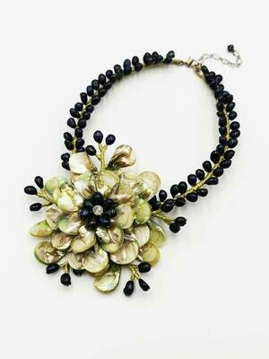 Lyrical Limelight Statement Necklace