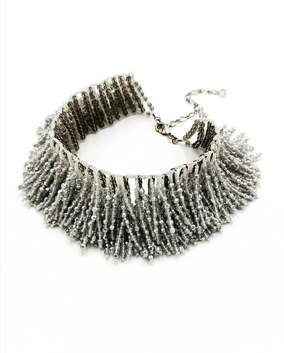 Crystalline Collar Statement Necklace