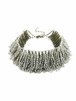 Crystalline Collar Statement Necklace
