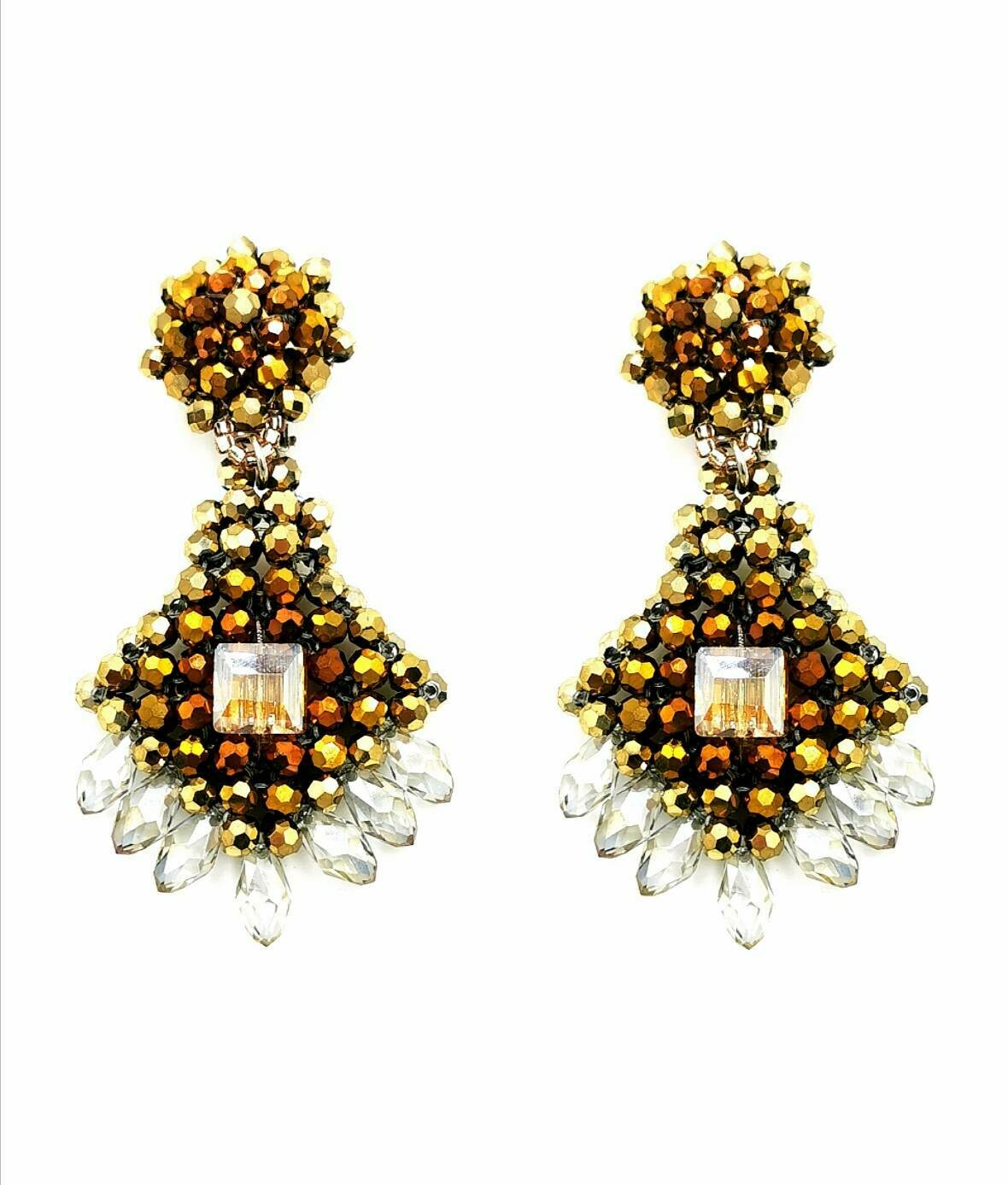 Golden Glitz Earrings