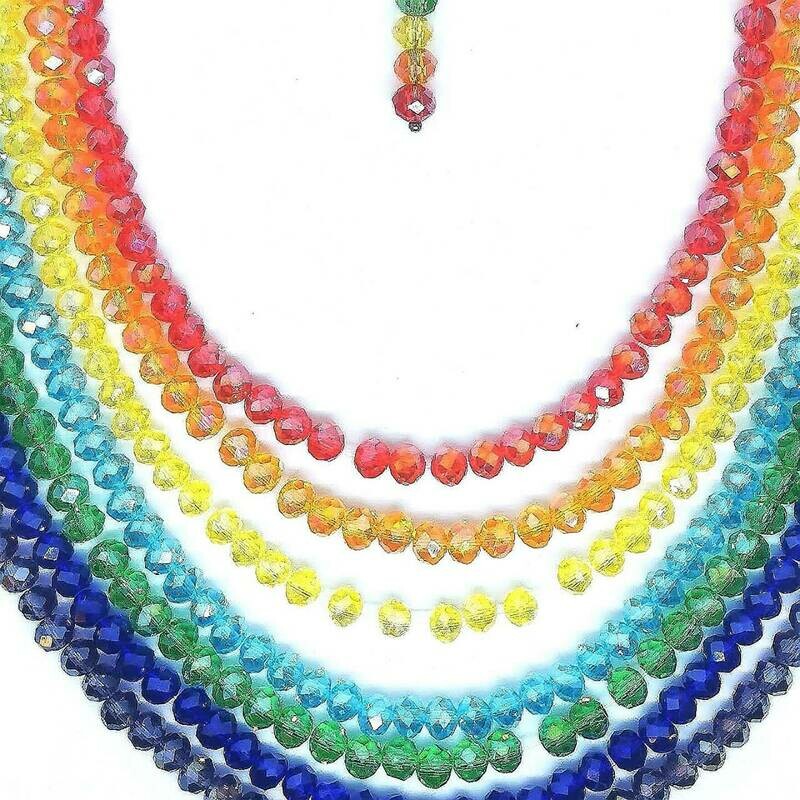 Rainbow Necklace In Support of Worldwide Health Workers !