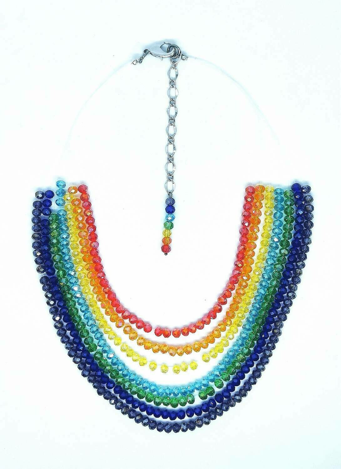 Rainbow Necklace In Support of Worldwide Health Workers !
