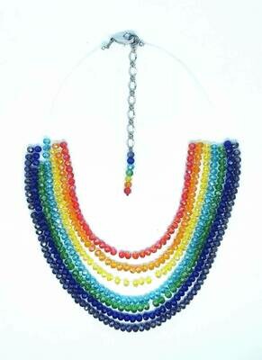 Rainbow Necklace In Support of Worldwide Health Workers !