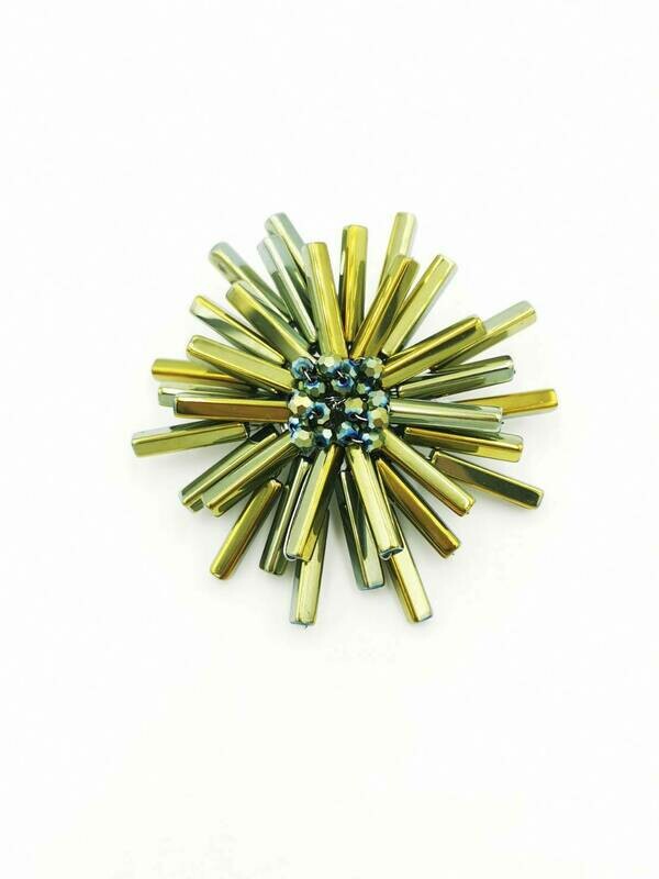 Atomic Crystals Brooch