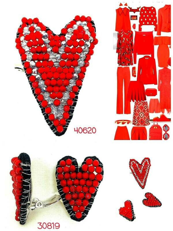 Hearts Afire Brooch