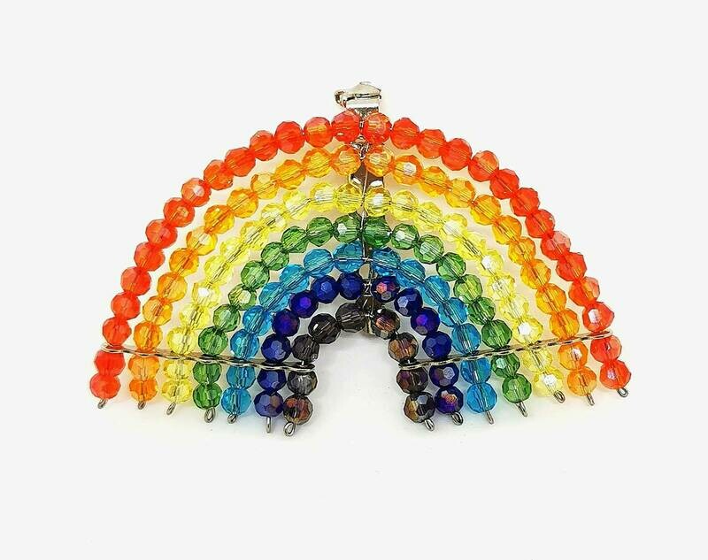Rainbow Brooch In Support of Worldwide Health Workers !