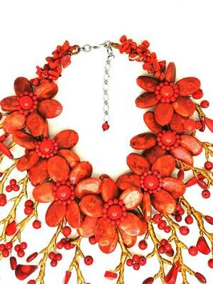 Regal Red Statement Necklace