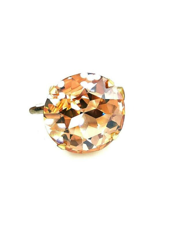 Smoky Zirconia Hair Clip