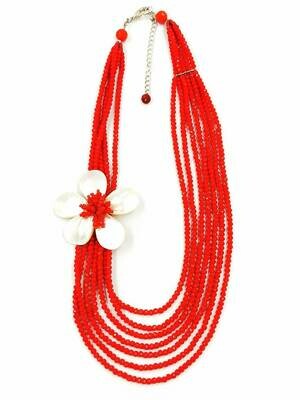 Red Rave Statement Necklace